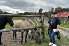 Uczestnik ŚDS z konikiem biłgorajskim