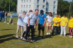 Konkurencja spotrowa, wyścig na nartach trzybiegowych podczas V Nadwiślańskiej Olimpiadzie w Józefowie nad Wisłą 